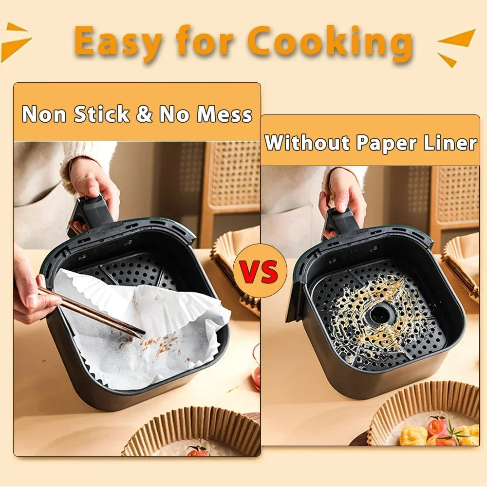 Air Fryer Kitchens Accessories Disposable Paper Kitchen Utensils Pastry Baking Supplies Accessory Gadgets Bakeware Dining Bar