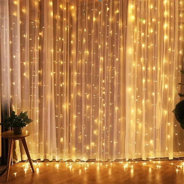 1/2/3M Christmas Lights Curtains- Christmas Gifts 2025 New Year Decorations