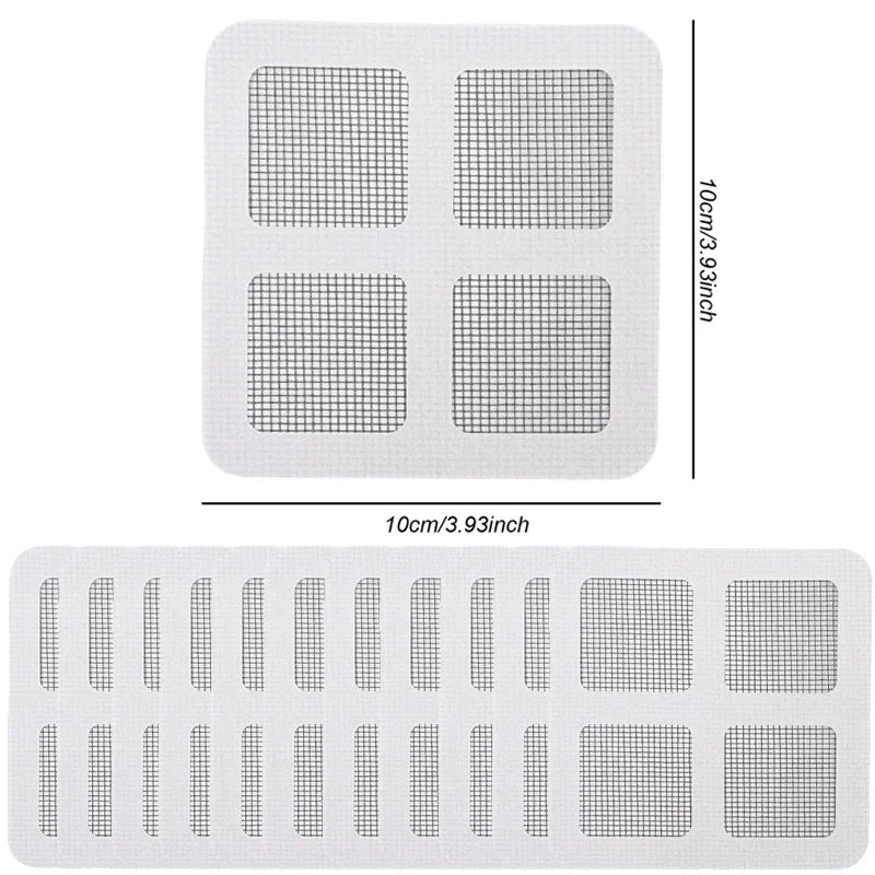 10/200Pcs Hair Catchers Anti Blocking Mesh Floor Drain Sewer  Sticker Disposable Mesh Sink Strainer Kitchen Bathroom Strainer