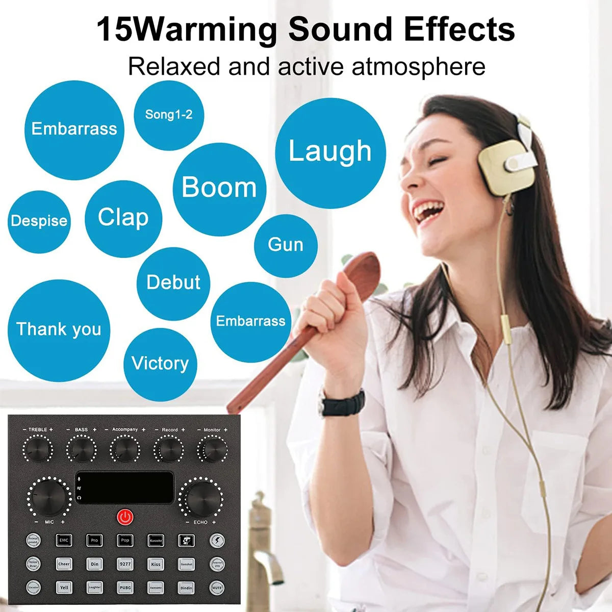 BM800 V8 Sound Card Kits Professional Audio Mixer Condenser Mic Studio Singing Microphone for Karaoke Podcast Recording Live