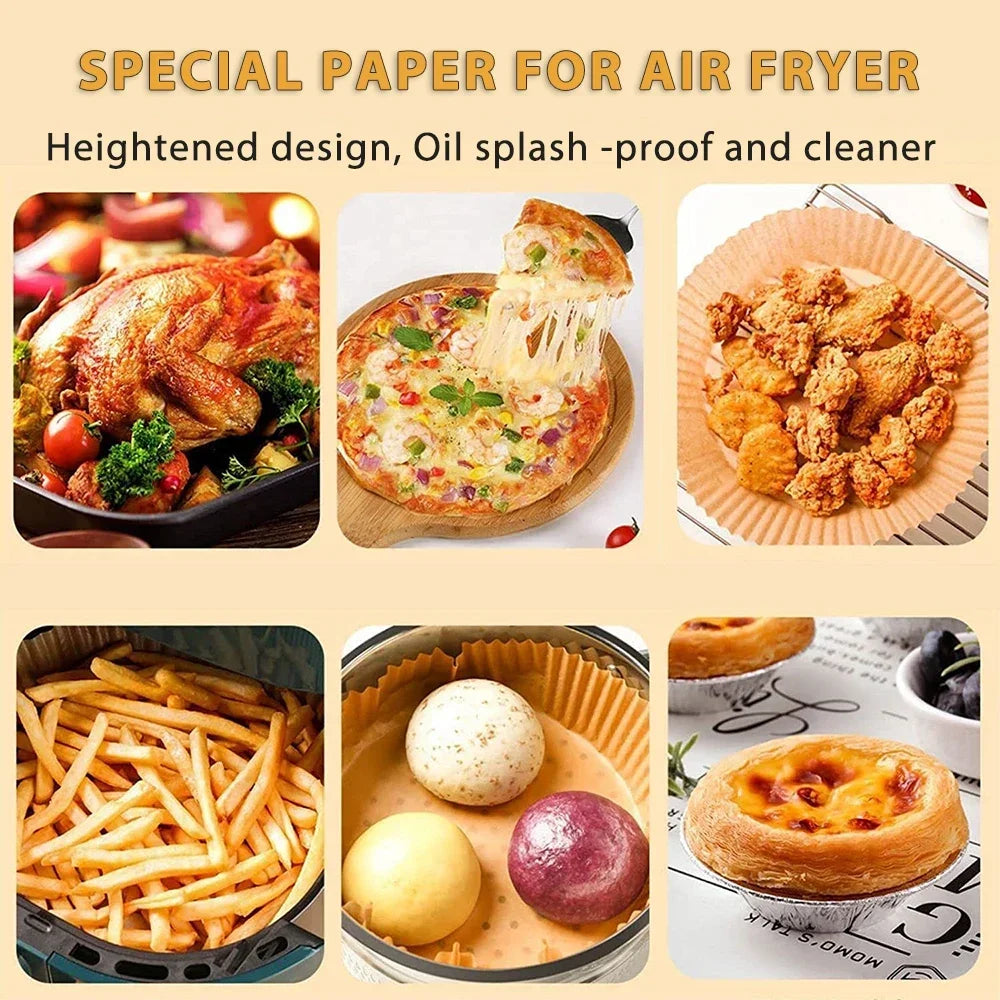 Air Fryer Kitchens Accessories Disposable Paper Kitchen Utensils Pastry Baking Supplies Accessory Gadgets Bakeware Dining Bar