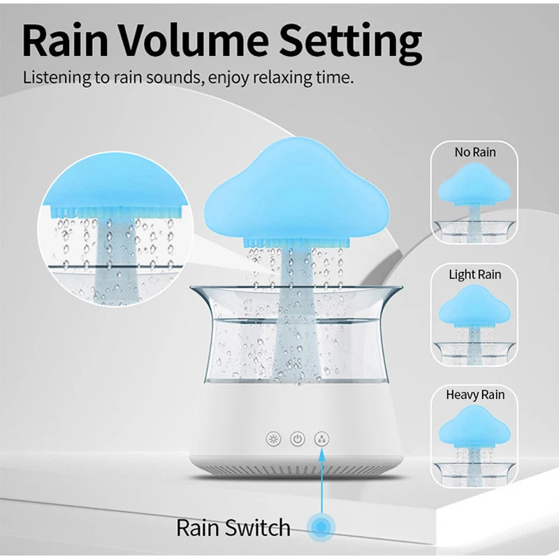 Creative Rain Cloud Humidifier Aromatherapy Machine - Oil Humidifier