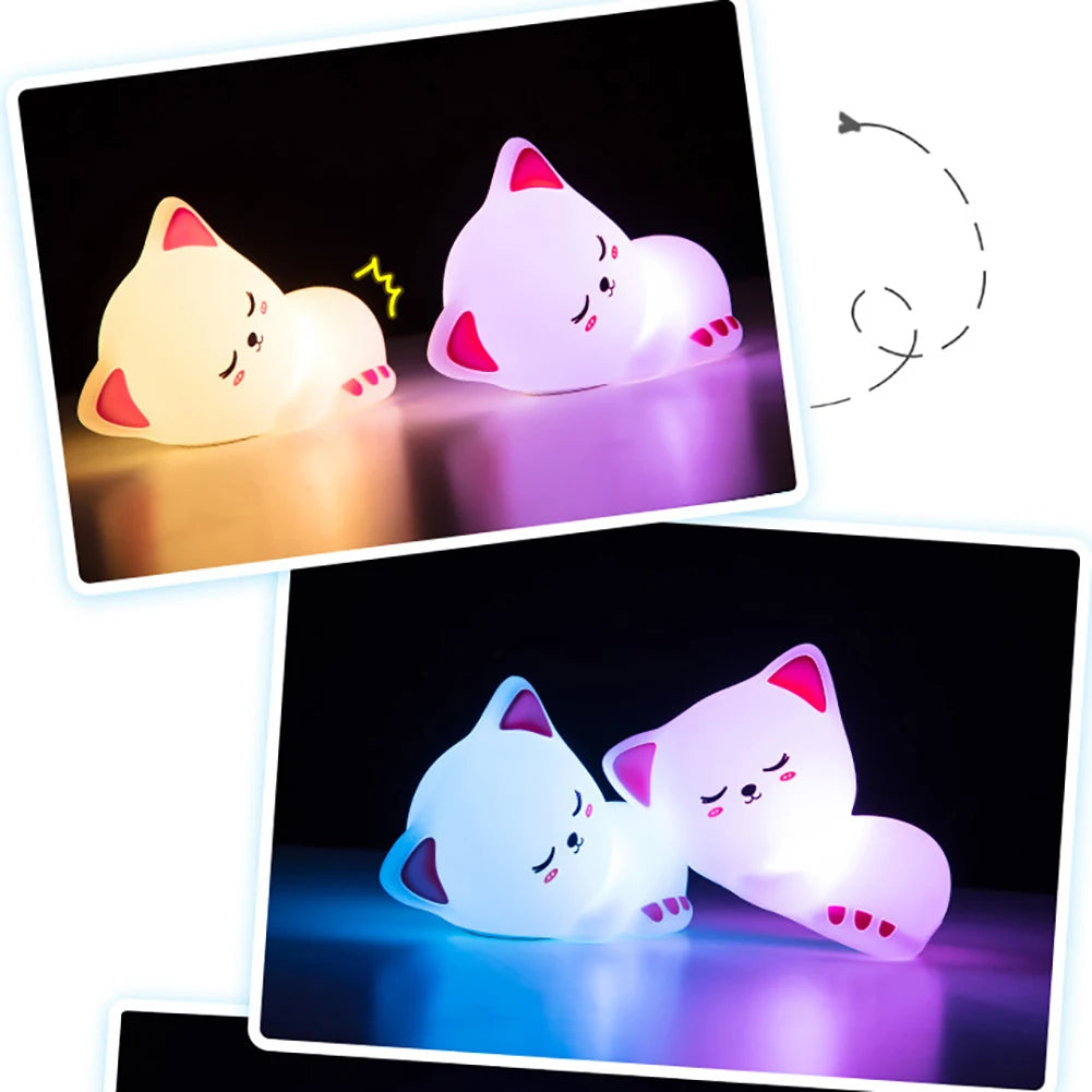 A peaceful night's sleep with our Soft Silicone LED Night Light