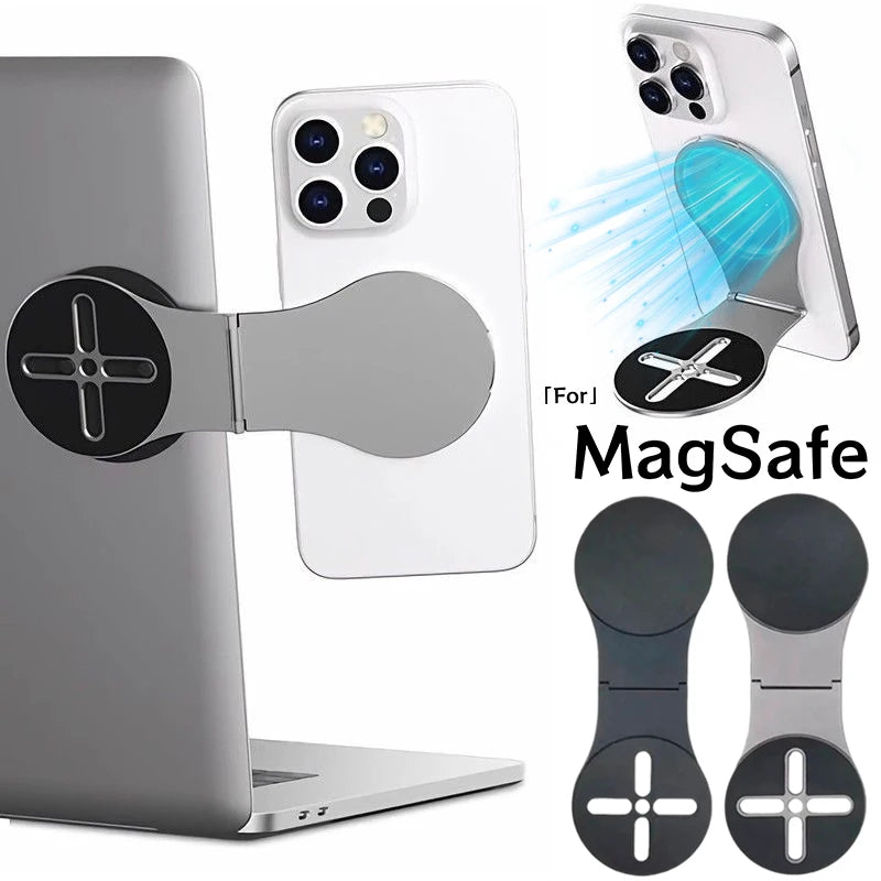 Magnetic Desktop Cell Phone Holder for MagSafe Desktop Foldable  Phone Stand Magnetic Mount for Car Laptop for Magsafe Bracket