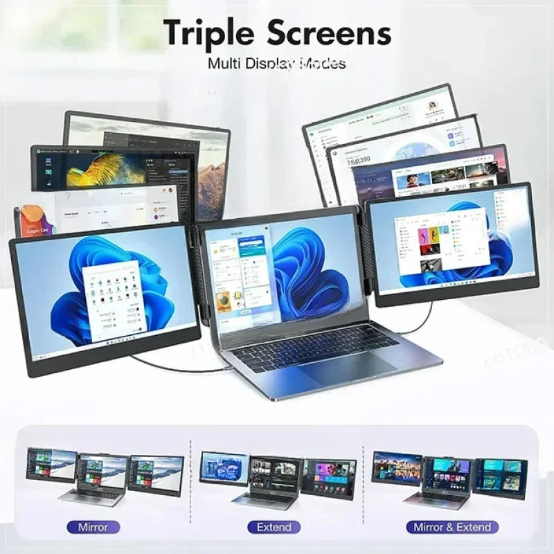 OFIYAA Triple Laptop Screen Extender,Ultra Slim 14