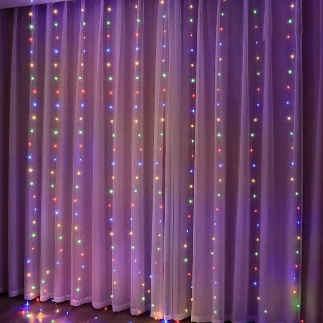 1/2/3M Christmas Lights Curtains- Christmas Gifts 2025 New Year Decorations