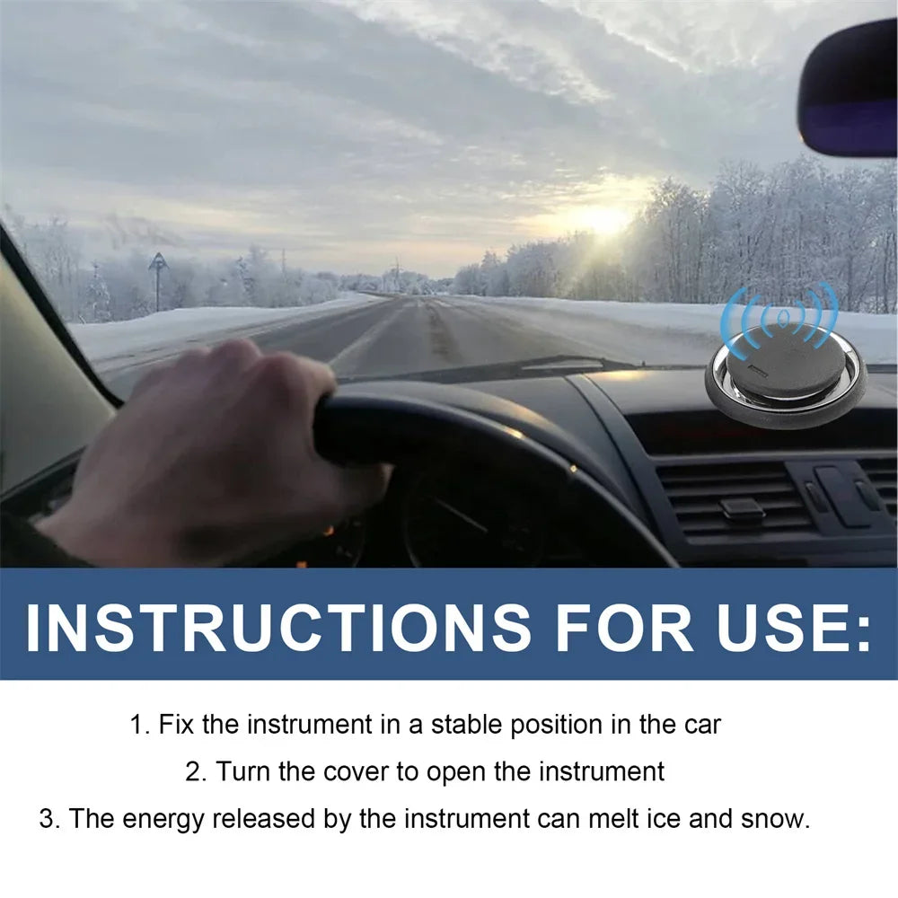 No snow on Winshields- 1-2PCS Electromagnetic Snow Removal Device, melt away snow and ice from your vehicle