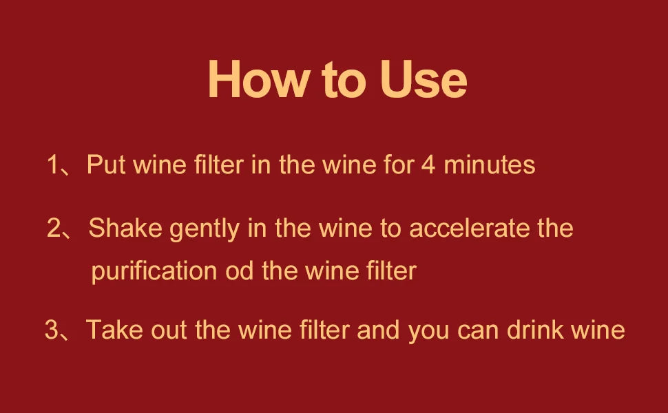 Magic Wine Wand - Say NO to headaches and allergies from wine