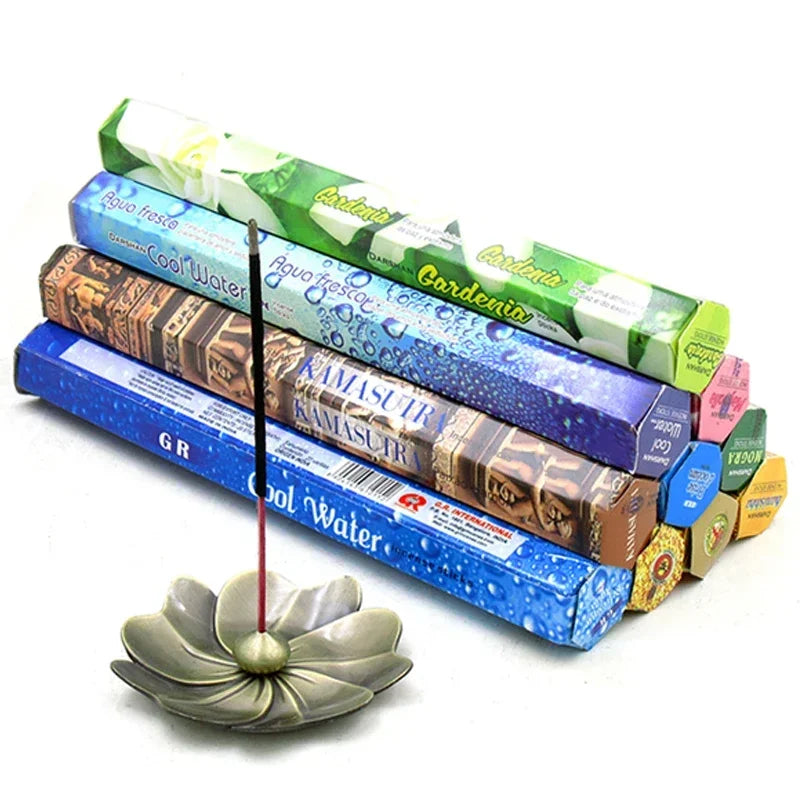 20 Sticks Indian Incense. Infused with White Sage, Lavender, and Sea Breeze scents