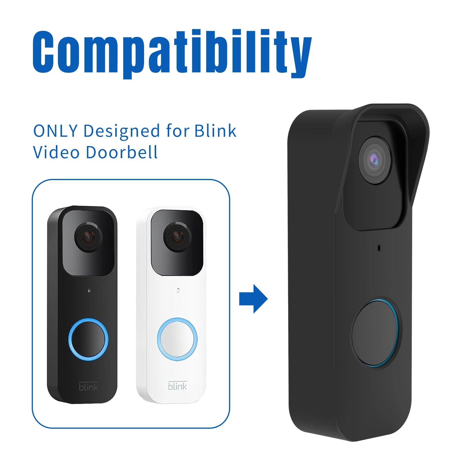 Silicone Protective Case Suitable For Blink Video Doorbell Weatherproof Silicone Protective Sleeve