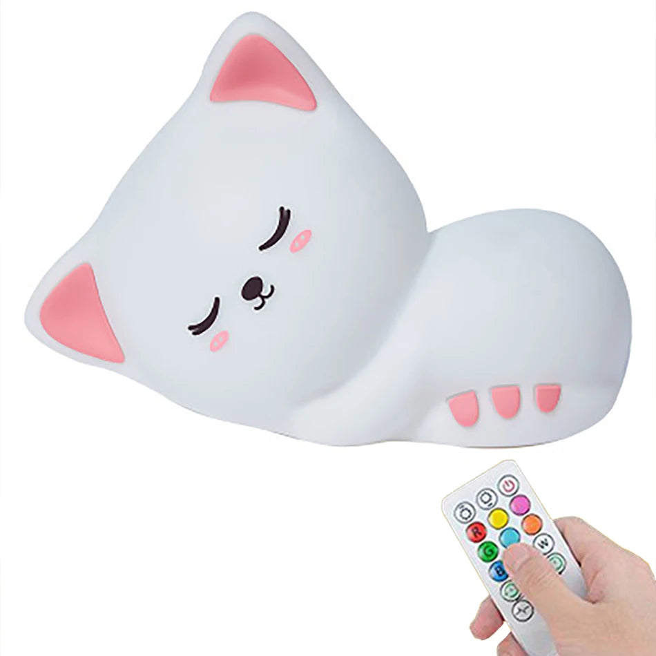 A peaceful night's sleep with our Soft Silicone LED Night Light