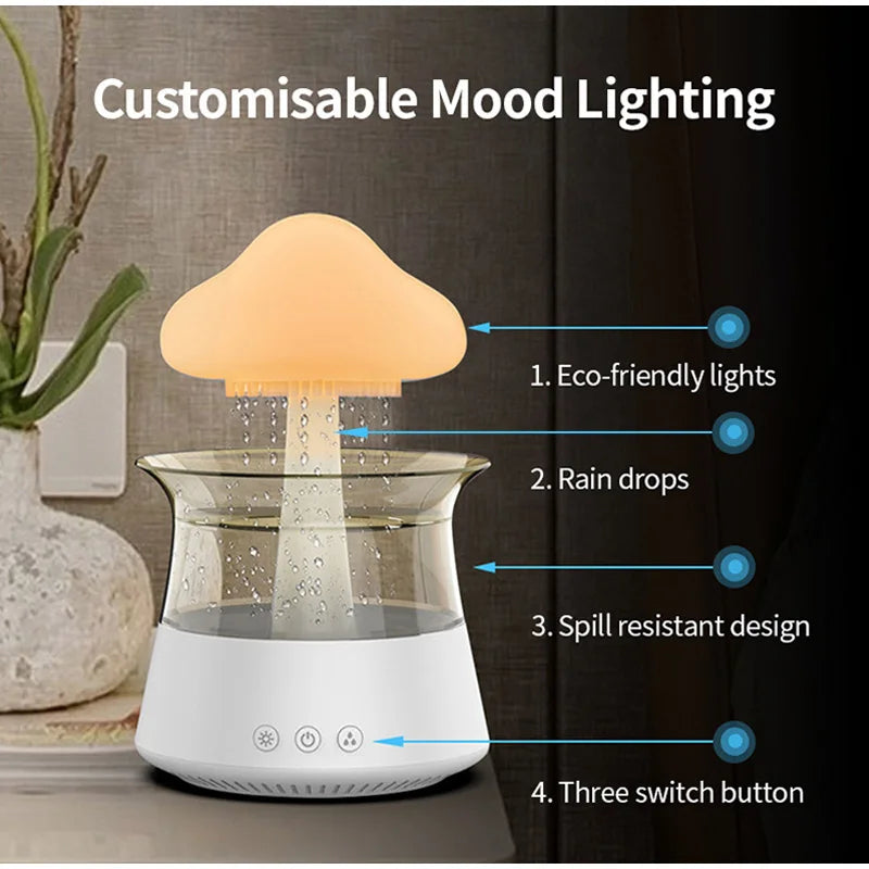 Creative Rain Cloud Humidifier Aromatherapy Machine - Oil Humidifier