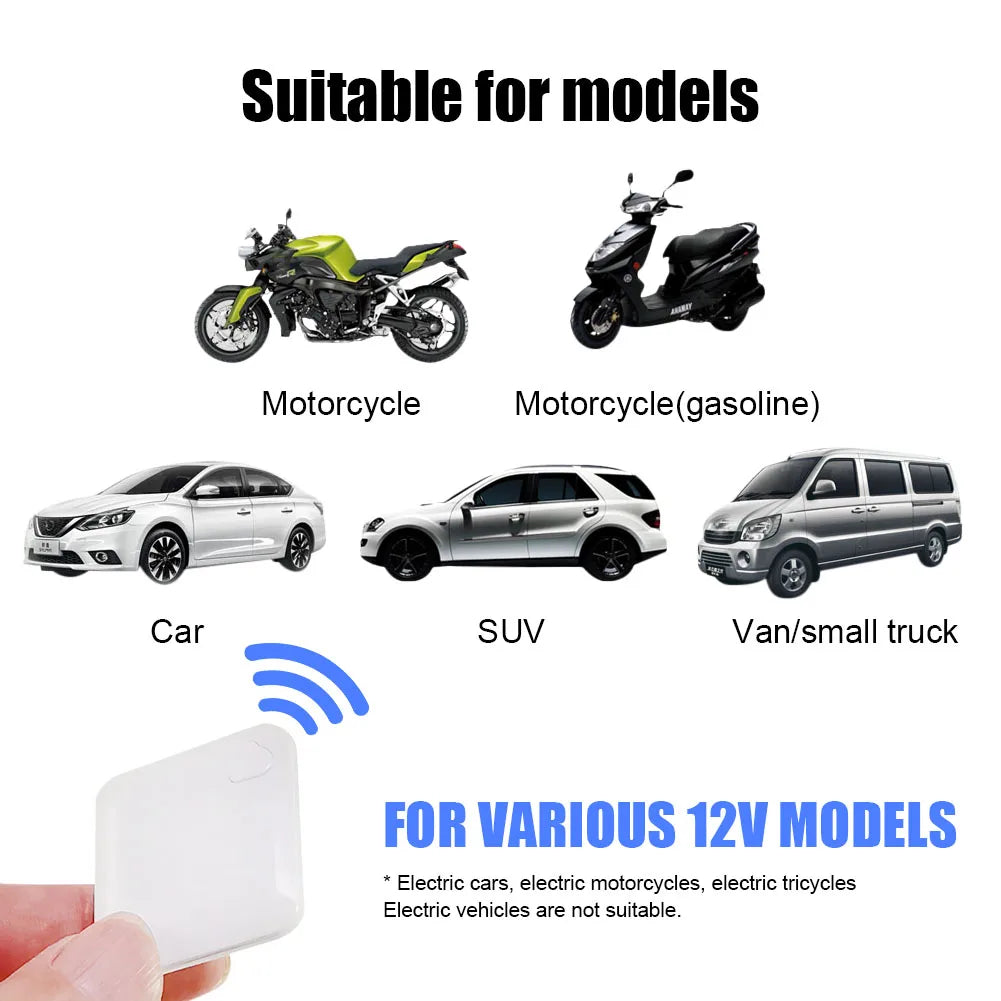 Immobilizer Anti-Theft Alarm System, M506 Wireless Engine Lock, Auto Anti-Robbery Device, Intelligent Circuit Cut Off Tool, Universal 12V Car Alarm + 2 Remotes