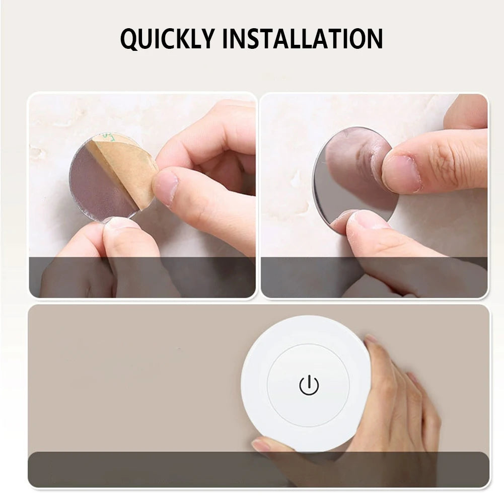 LED Night Light Wireless Rechargeable Touch Light Dimmable Baby Nursery Night Lamp For Closet Cabinet Bathroom Kitchen