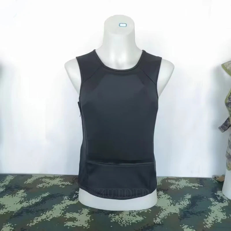 Ballistic Vest NIJIIIA 3A Concealable Armor Undershirt Sleeveless Bulletproof  T-Shirt