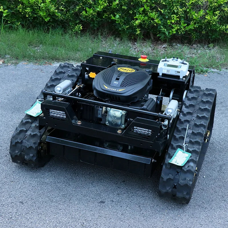 Customized EURO V Gasoline Engine 224CC AWY550 Robot Remote Control Lawn Mower With Electric Start