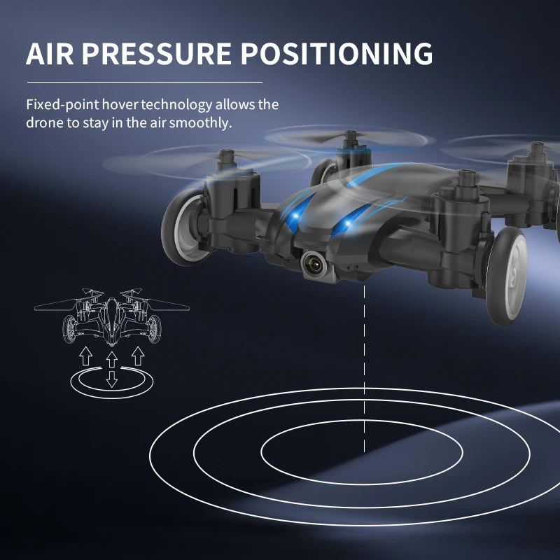 Mini Rc Car with Camera Land Air Dual Mode -Drone