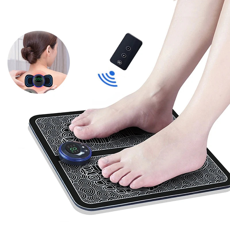 FootThera - Electric USB Charging Foot Massage Mat Relaxes Foot Acupoint Massage Mat Improves Blood Circulation 8 Modes 19 Level Relaxation