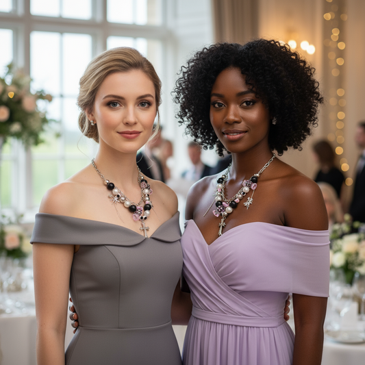 💋 Y2K Candy Cross Double-Layer Necklace – Sweet, Dark & Divinee