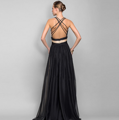 European & American V-Neck Backless Maxi Dress – Bold Elegance for Every Occasion