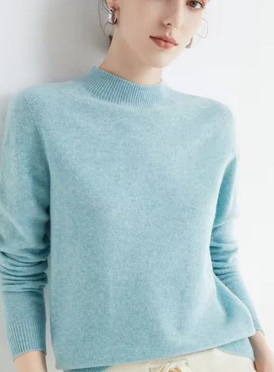 Loose Fitted Turtule Neck Cashmere Sweater