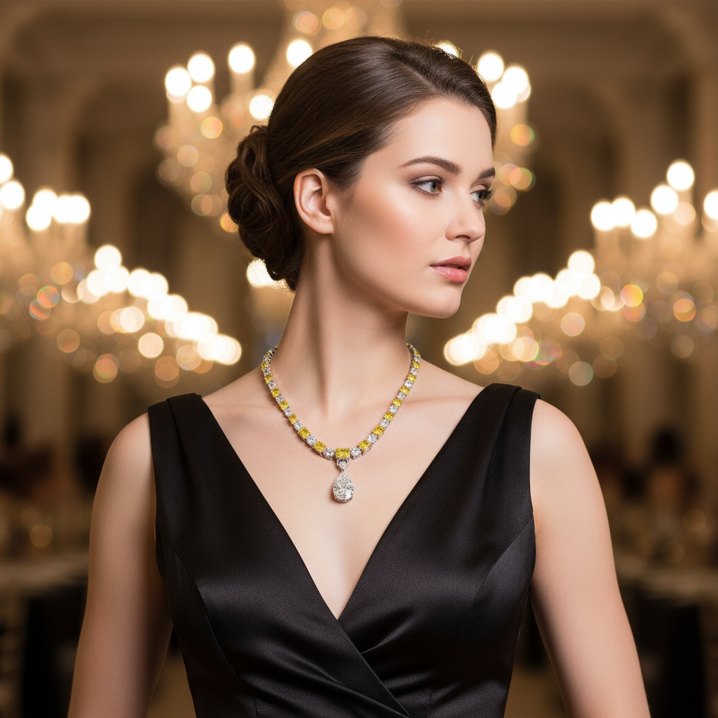 Elevate your elegance with our Women’s 925 Silver 42 Carat Goose Yellow Pendant Necklace — luxurious, timeless, and perfect for any occasion.