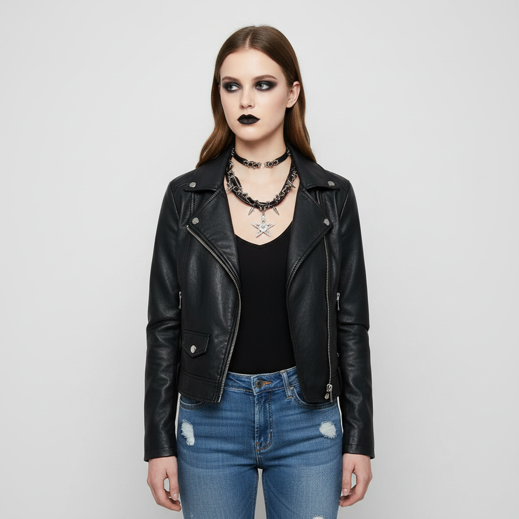 Y2k Rivets Skull Stars Pendants Necklaces Hot Girls Gothic Punk Niche Design Sweet Cool Trendy Fashion Jewelry Accessories