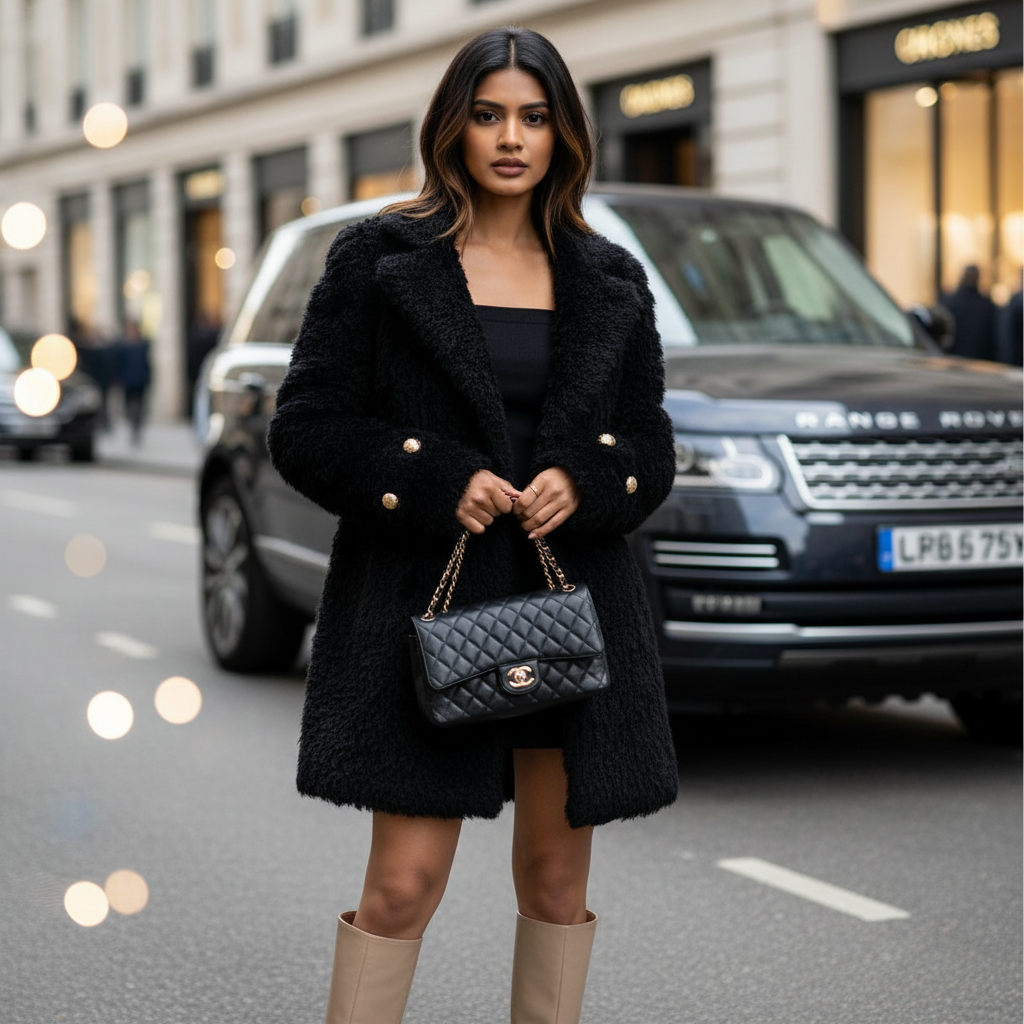 Toscana Fashion - Lamb Wool Mid-length Coat For Women | Timeless & Luxurious Warmth