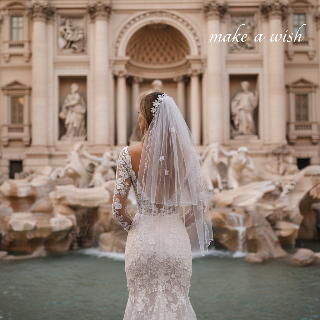 Luxury Ribbon Big Bow White Veil Hair Comb Wedding Bride
