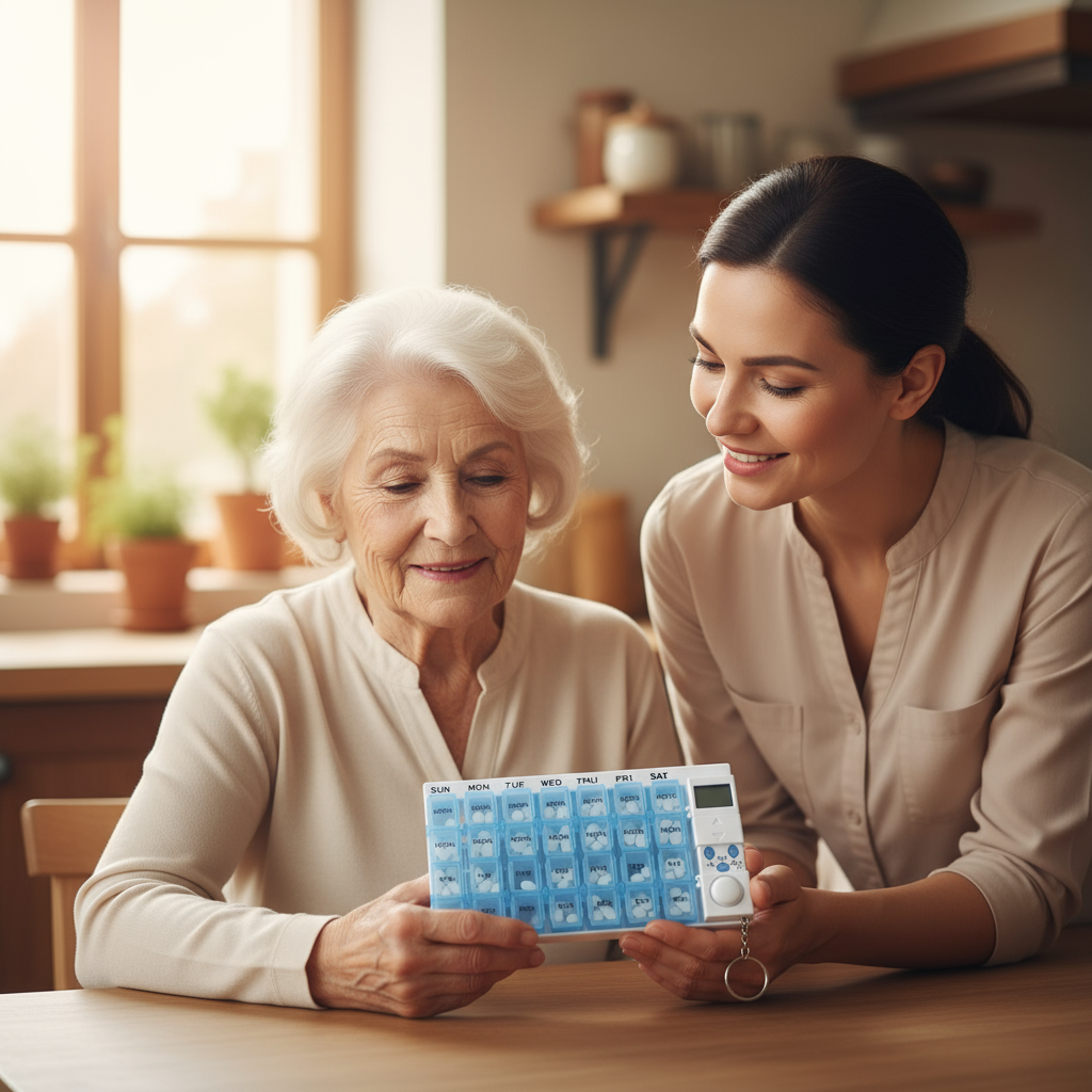 Smart Electronic Medicine Box – Pill Organizer with Timing Alarm, Voice Prompter & Reminder for Seniors and Adults USA/Canada