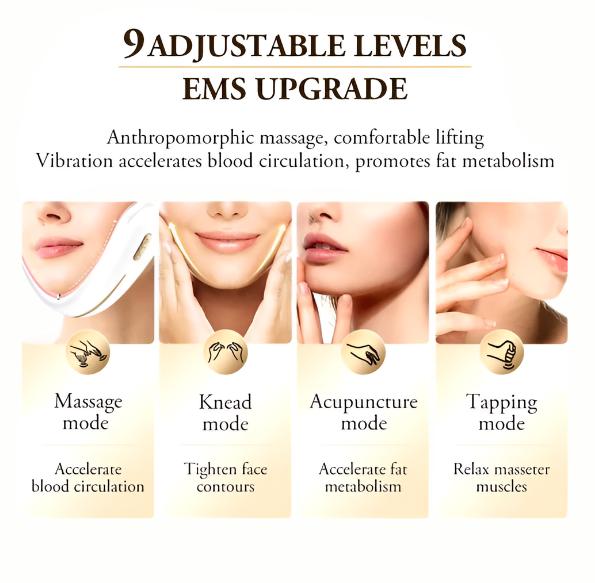 Achieve the coveted V-shaped face with our V-Face Lifting Beauty Device.