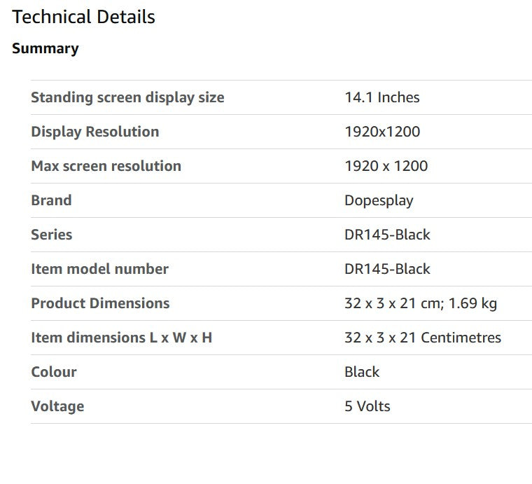 Dopesplay Laptop Screen Extender,14.1