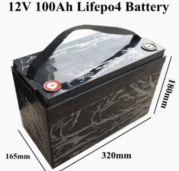 VoltiumX 12V 100ah LiFePO4 Battery for Camping RV