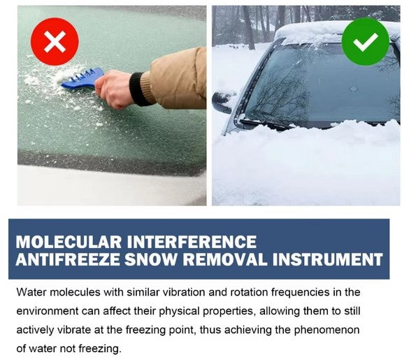 NO SNOW -Get rid of ice and snow on your car windows quickly and safely