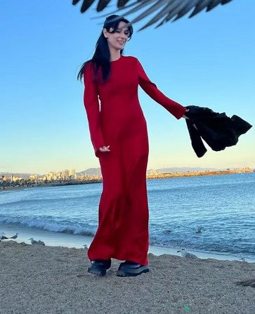 Stunning red long dress