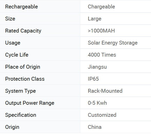 VoltiumX 48V 51.2V 100ah 16s1p Rack Mount LiFePO4 Solar Storage Battery Pack Ess for Home Battery 5kw